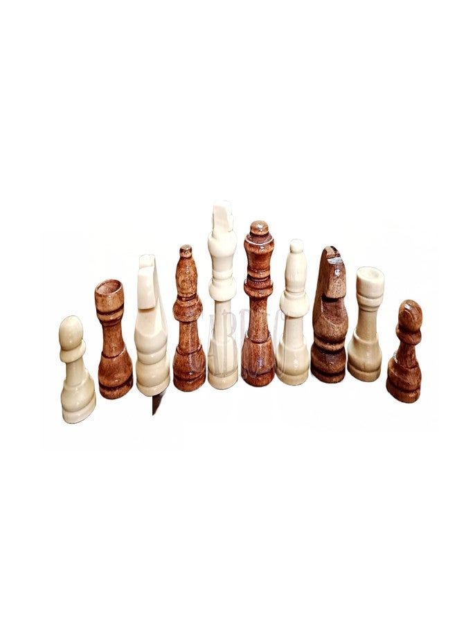 CABRIO Wooden Chess Pieces, Tournament Chessmen Chess Coins 32pcs for All Chess Board - Image 3